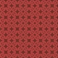 thumbnail image 1 of Ahgly Company Machine Washable Indoor Square Transitional Red Area Rugs, 6' Square, 1 of 7