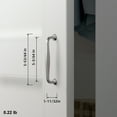 thumbnail image 3 of Goo-Ki 6 Pack 5'' Center to Center Vintage Satin Nickel Cabinet Pulls, Sleek Zinc Alloy Cabinet Handles for Classic Furniture Drawer Hardware, 3 of 7