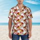 thumbnail image 2 of Fotbe Santa Claus bells Snowman Camisa Hawaiana para Hombre Unisex – Camisa Casual de Verano con Botones de Manga Corta de Algodón y Lino,Medium, 2 of 7