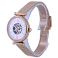 thumbnail image 3 of Fossil ME3188 Womens Carlie Mini Skelton Mother of Pearl Dial Automatic Watch, Blue, 3 of 3