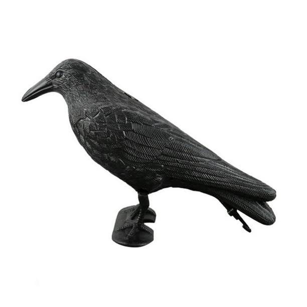 Simulation Black Crow Decoy Shooting Hunting Decoy Plastic Landscape