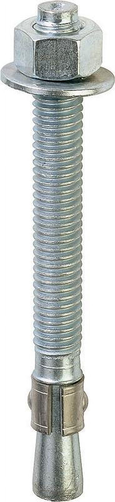 ITW Brands Red Head Wedge Anchor - Zinc Finish Steel - 25 Count, 1/2 In. x 5-1/2 In. — Construction & DIY Use, Standard Hardware Spec