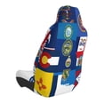 thumbnail image 4 of Lsque The Map Of United States Pattern Car Seat Covers for Front Seats , Waterproof Seat Covers for Cars, Sporty Front Seat Covers,Car Seat Cover Protector Front Seats, 4 of 5