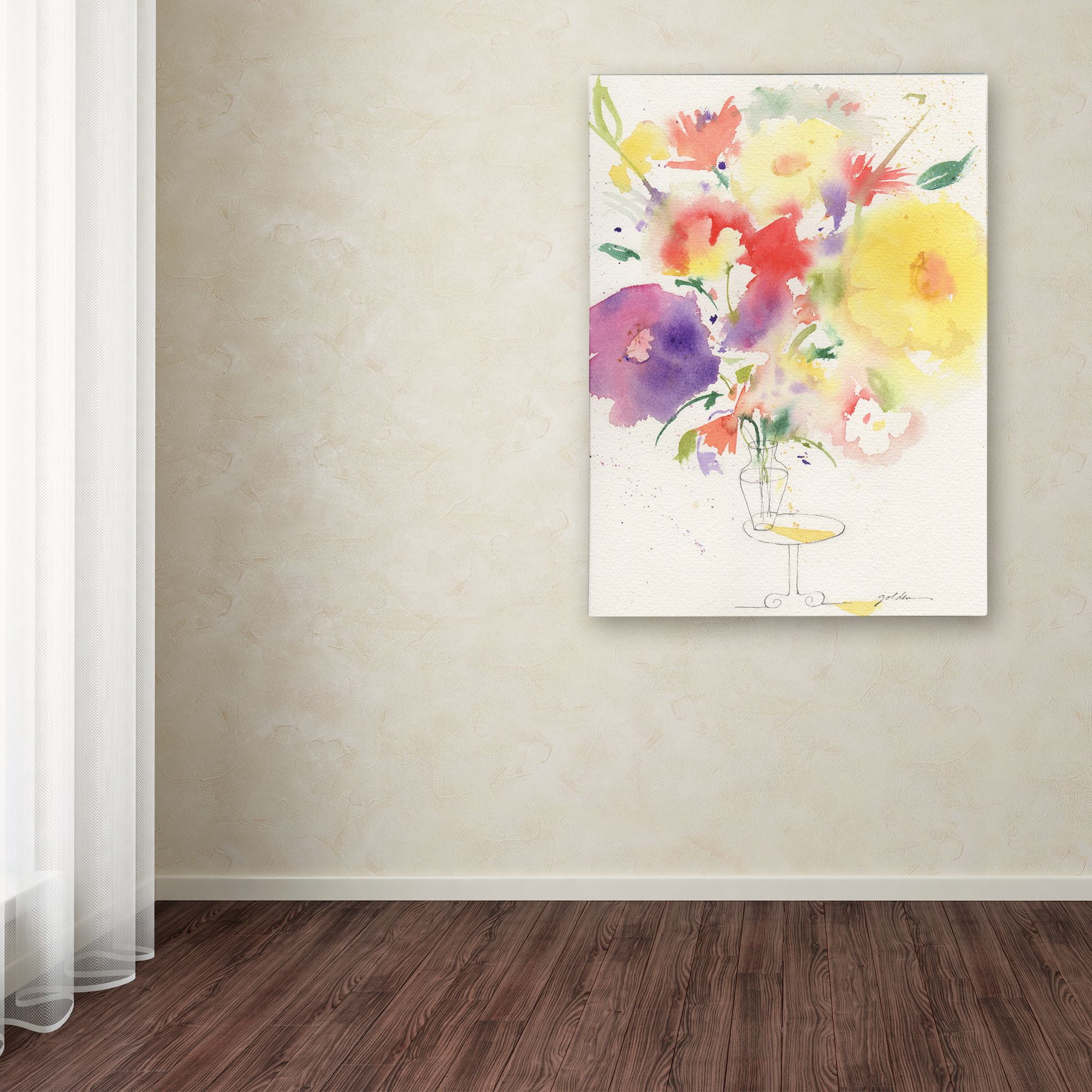 Sheila Golden 'Holiday Bouquet' Canvas Art 18 x 24