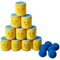 thumbnail image 1 of Juego de derribo de vasos 360 Athletics, 10 latas y 6 pelotas, 1 of 1