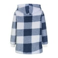 thumbnail image 3 of SHTXOZHI Women's Fuzzy Fleece Jackets Plush Plaid Warm Coat Winter Outerwear with Pockets, 3 of 5