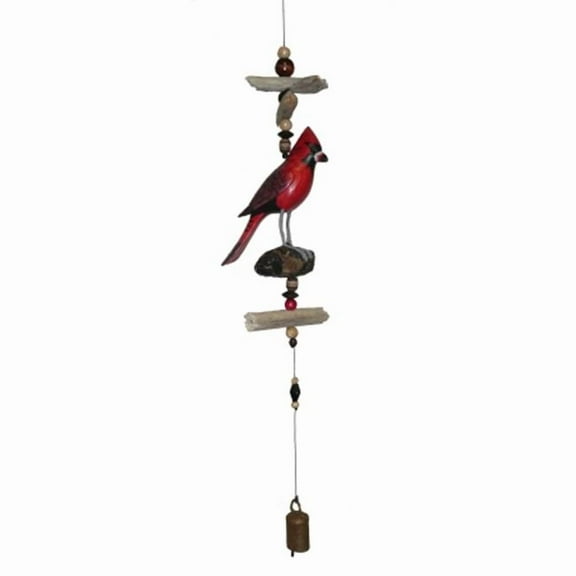 Cohasset Gifts 575 Wind Cardinal Cohasset Bell, Hand Painted Bright Red
