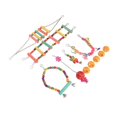 thumbnail image 4 of Bird Swing Toy, Wooden Safe Bird Swing Chewing Toy Educational For Rest ANGGREK Otros, 4 of 8