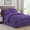 Purple, variant on 500-TC Egyptian Cotton All Season Comforter for Adults Super King Size 98" x 108" Inches, 1pc Comforter Box Stitched with 4 Corner Tabs, 300 GSM Comforter, Purple Stripe