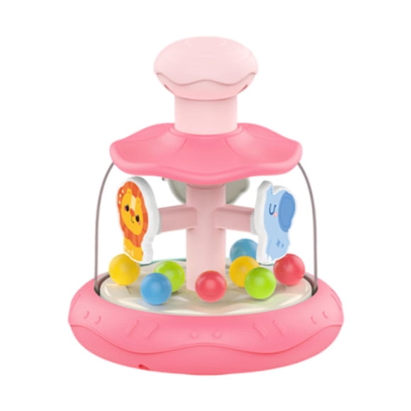 Juguesa giratoria de bebés juguete interactivo colorido Bola de salto Motor Habilidades Juguete de bebé Toy educativo para niñas niños niños pequeños Rosa