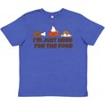thumbnail image 3 of Inktastic I'm Just Here for the Food Youth T-Shirt, 3 of 5
