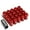 Red, variant on J2 Engineering LN-T7-023-15-BL J2 Engineering 7075 -T6 Forged Aluminum M12X1.5 20Pcs 40mm Height Open -End Lug Nut Sets w / Socket Adapter (Blue)