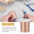 thumbnail image 4 of 1 Roll 22 Gauge 55 Yards Jewelry Beading Wire Tarnish Resistant Copper Wire for Beading Wrapping and Other Jewelry Craft Making, 4 of 9