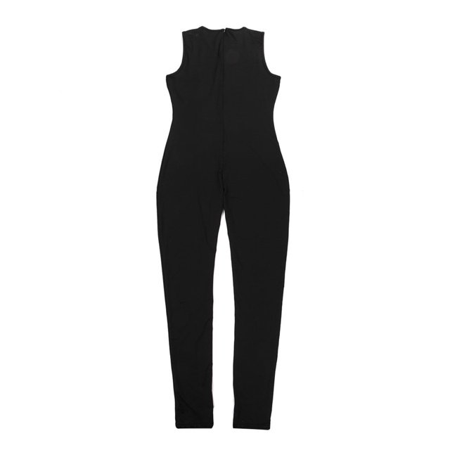 KEINXS Combinaison Femme Slim Couleur Unie Sans Manches Col Haut Bodycon Combinaison