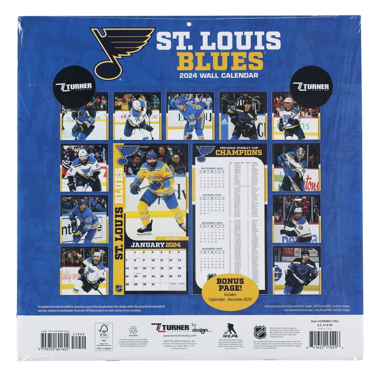 St Louis Blues 2024 12x12 Team Wall Calendar (Other) - Walmart.com st-louis-blues-2024-12x12-team-wall-calendar-other-walmart-com