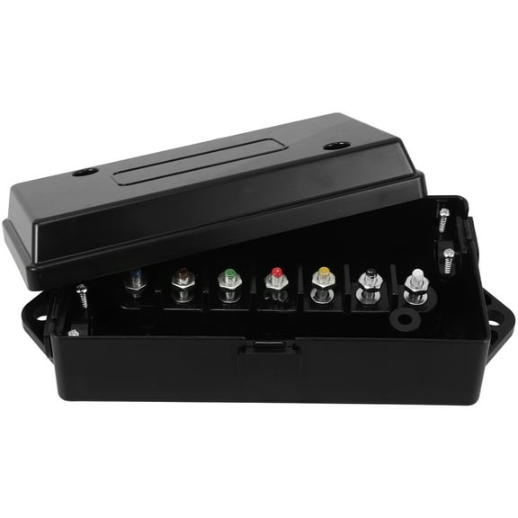 Heavy Duty Trailer Wiring Box 7 Way Camper Junction Box Waterproof Trailer Wire Box 7 Way Connector for RVs Boats Campers Electrical Systems Accessories