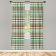 thumbnail image 3 of Ambesonne Christmas Curtains, Xmas Words Ceremony, Pair of 28"x84", Apple Green White, 3 of 5