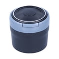 thumbnail image 2 of Cup Car Ashtray Stainless Steel Container Smokeless Blue LED Light With Builtin Battery Universal, 2 of 8