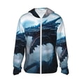 thumbnail image 1 of Balery Blue Thunder Storm Dragon Sudadera ligera de manga larga con capucha y protección solar UPF 50+ para hombre y mujer, ideal para pesca y running-XX-Large, 1 of 7