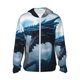 thumbnail image 1 of Balery Blue Thunder Storm Dragon Sudadera ligera de manga larga con capucha y protección solar UPF 50+ para hombre y mujer, ideal para pesca y running-XX-Large, 1 of 7