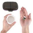 thumbnail image 4 of Unique Bargains 8 Grids Double Layers Pill Box for Travel Coffee Color, 4 of 6