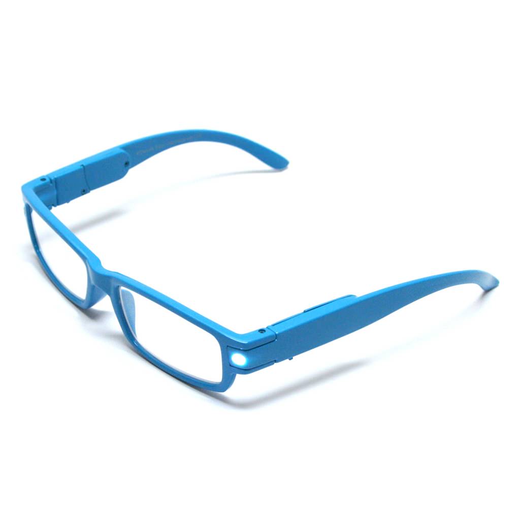 Dennis East 70012 LED Blue Frame +1.50 Lighted Reading Glasses