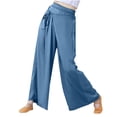 thumbnail image 2 of Black*Friday Deals 50% Off Clear!New trends for her GaThRRgYP Women Wide Leg Jeans for Women,Fashion Womens Casual Solid Color Elastic Loose Pants Straight Wide Leg Trousers Pants, 2 of 9