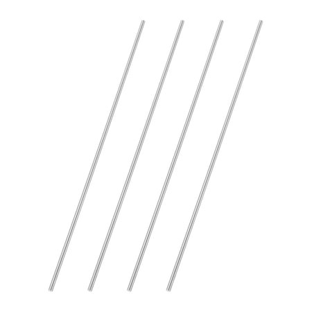 Uxcell 4 Pcs Round Steel Rod 2mm Diameter HSS Lathe Bar Stock Tool 150mm Long for Shaft Gear Drill Lathes Boring Machine Turning Miniature Axle Cylindrical Pin DIY Craft Tool
