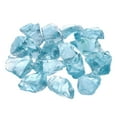 thumbnail image 1 of Fire Glass for Fire Pit, 2-3mm(1/9") High Luster Natural Glass Rocks, Turquoise, 1 of 3