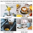 thumbnail image 5 of Yellow Fruit Coasters Set of 6, Absorbent Coasters for Drinks, Modern Minimalist Decor Black Background Coaster for Desk Coffee Table Protection, Home Decor House Warming Gifts 4", 5 of 8