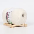 thumbnail image 2 of FURNIX 1Pc Yarn For Crocheting & Knitting,50G White Premium Mongolian Wool Blend Yarn – Soft & Non-Shedding For Hand Knitting,Medium-Weight Wool Yarn,Knitting Crochet Yarn,Natural Soft Craft Yarn,, 2 of 2