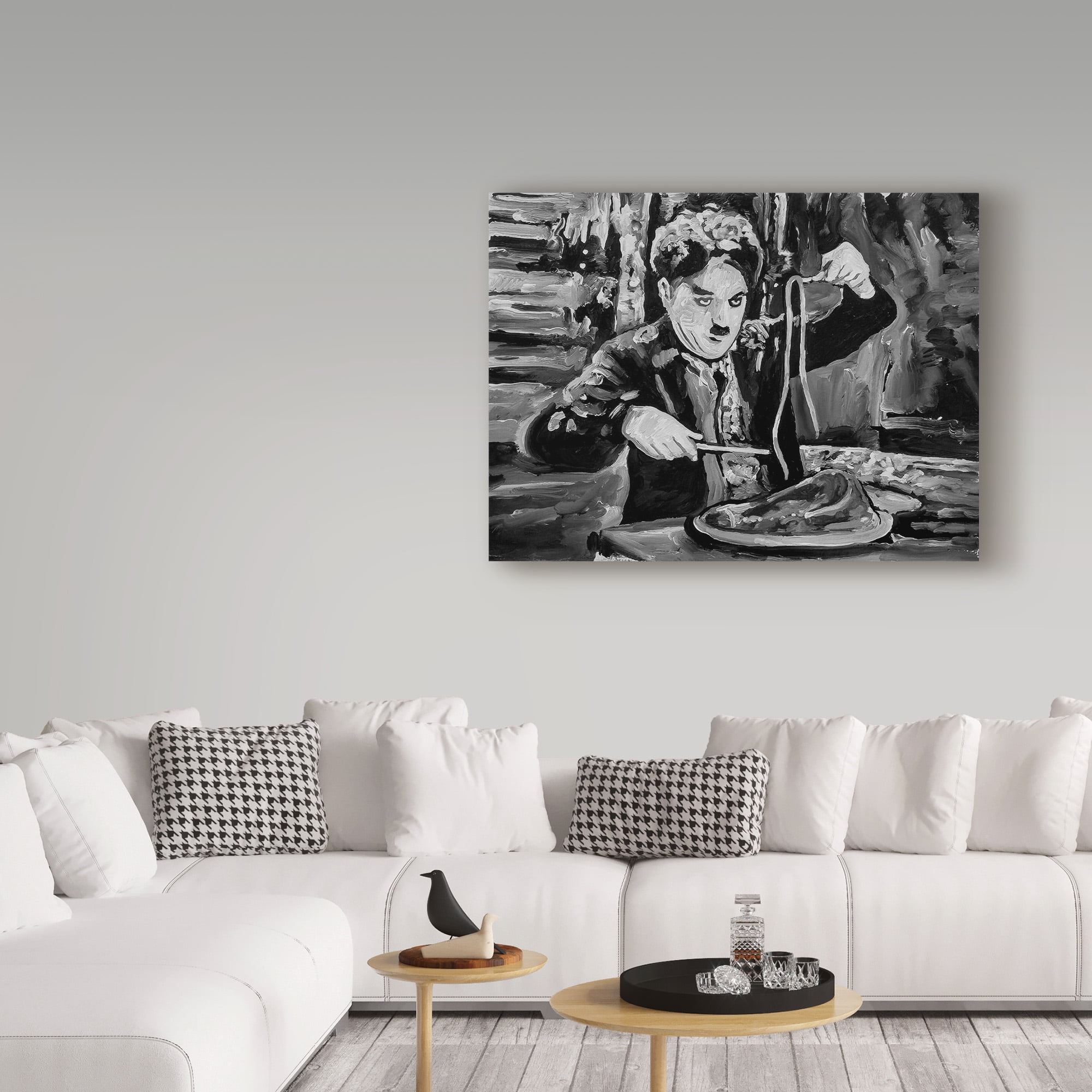 Trademark Fine Art 'Charlie Chaplin Portrait' Canvas Art by Howie Green