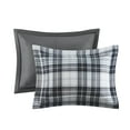 thumbnail image 6 of Home Essence Down Alternative 3 Piece Plaid Comforter Set, Full/Queen, Black, 6 of 9
