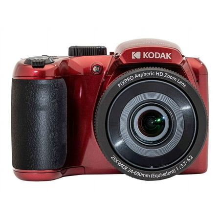Kodak PIXPRO AZ255 16.4 Megapixel Compact Camera, Red