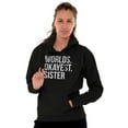 thumbnail image 5 of Worlds Okayest Sister Siblings Little Hoodie Sweatshirt Women Brisco Brands S, 5 of 5
