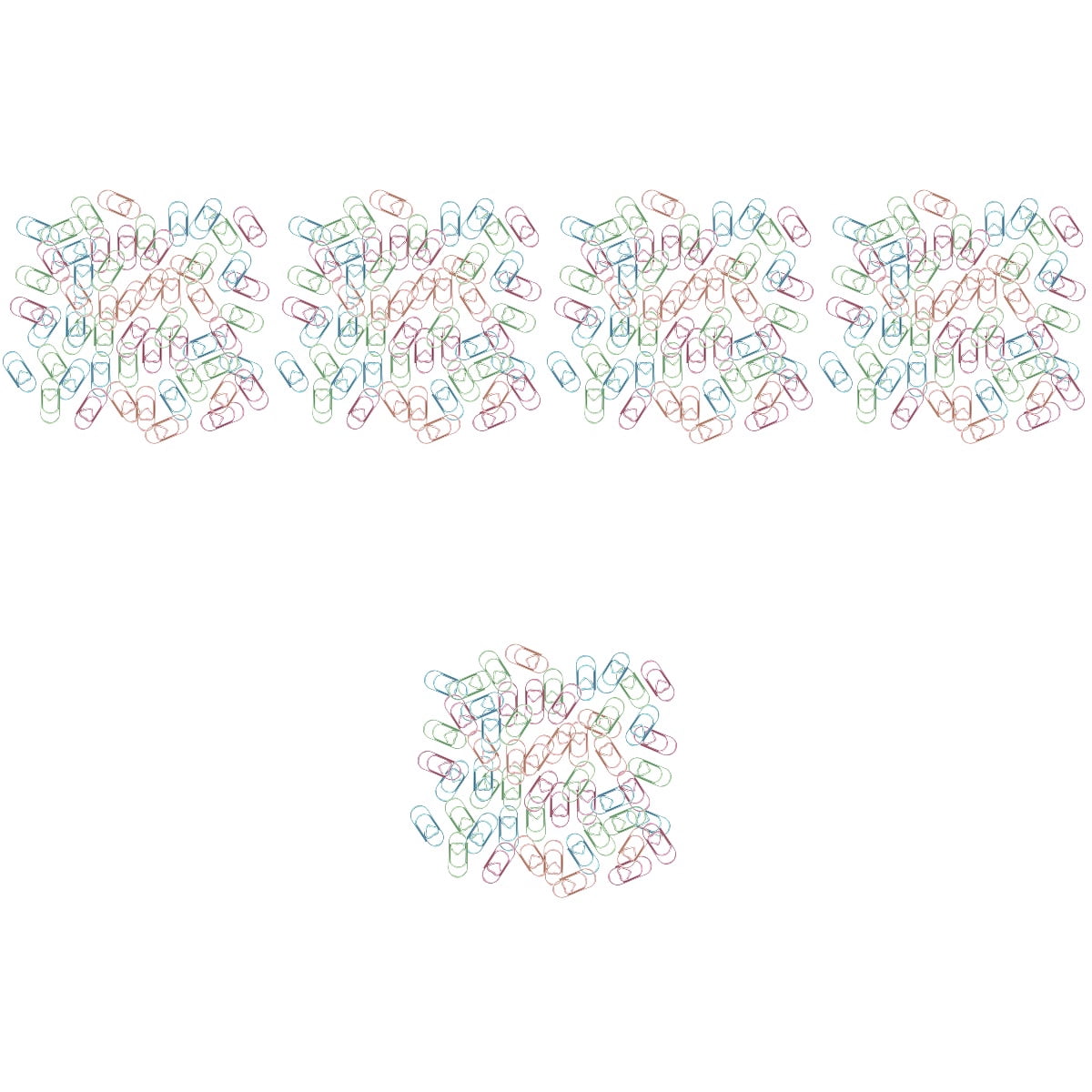 1000 Pcs  Craft Clip Ornaments File Document Clips Office Document Clips Book Reading Clips