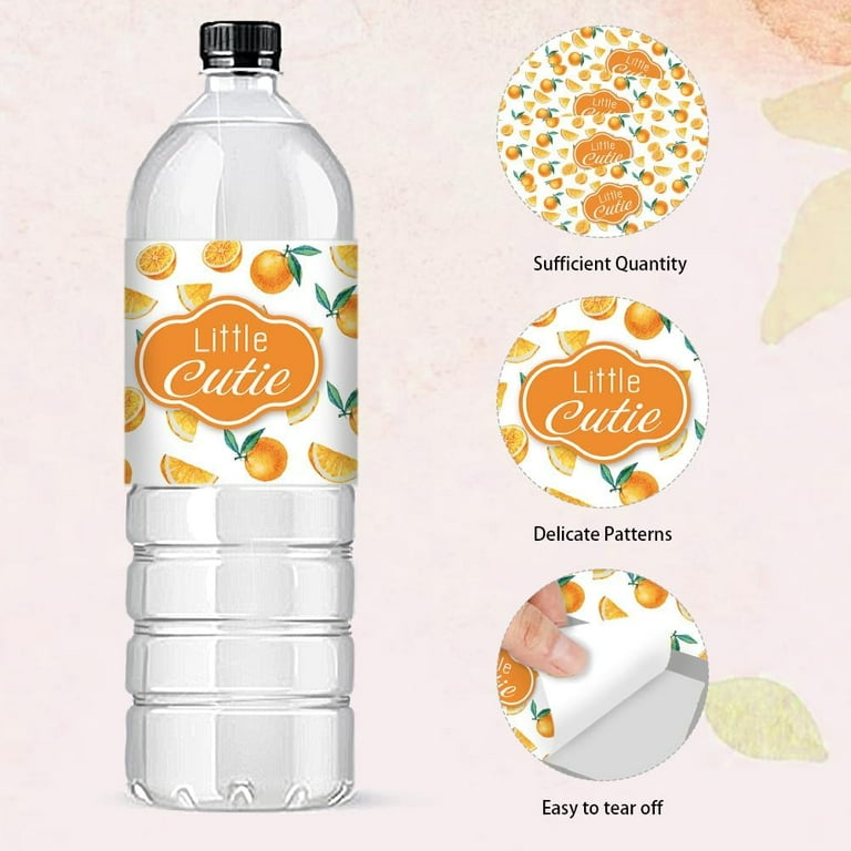 30pcs-wine-labels-orange-water-bottle-stickers-little-cutie-personalized-bottle-wraps-decorations-self-adhesive-champagne-cover-tags-for-wedding-baby-shower-birthday-party-anniversary-walmart-com