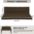 thumbnail image 5 of SDJPOI Outdoor Porch Swing Cushions, 4" Thick 3 Seater swing replacement cushions, 63'' Waterproof Bench Cushions with Backrest & Ties for Patio Furniture, 5 of 7