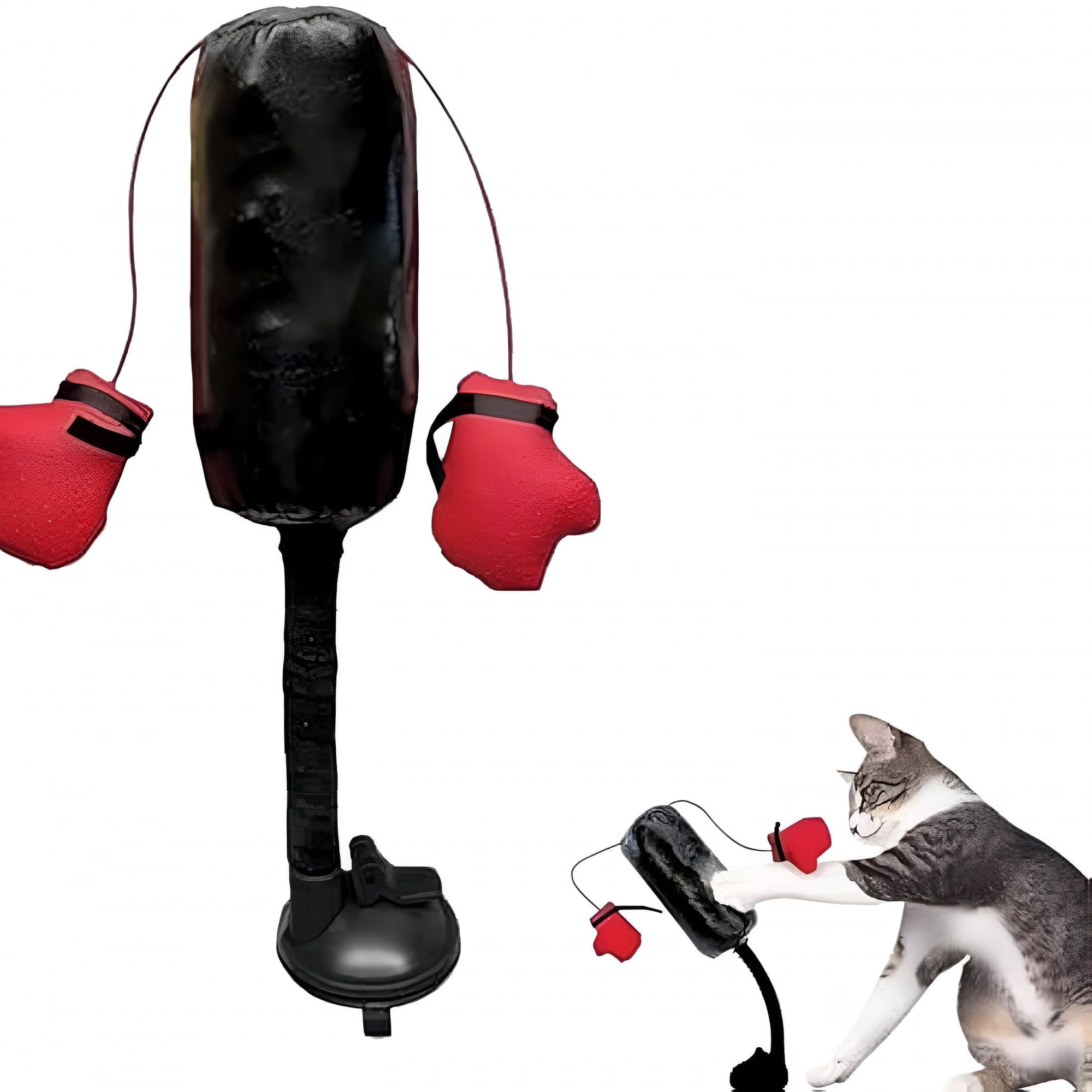 BESTSKY 2026 New Cat Boxing Toy Boxing Cat Toy Interactive Kitten Toys Punching Bag Punching Bag Play Gym (1Pcs)