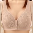 thumbnail image 2 of Vhkiploz Front Closure Post-Surgery Bras for Women's Full Coverage Mastectomy Bras Solid Color Supportive Gathering Daily Bras, 2 of 8