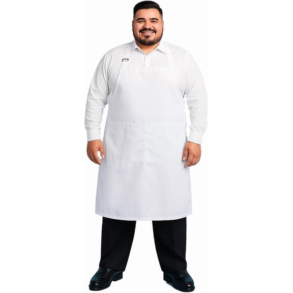 Plus Size Cooking Aprons Unisex 1pk With Pockets Ideal for Waist Kitchen Durable & Functional