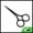 Black, variant on Unique Bargains 1 Pc Fine-edged Scissors Facial Hair Bedroom Silver Tone