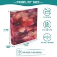 thumbnail image 5 of WOBOGO Transparent Red Flowers File Folders Extra Large Capacity to Hold 200 Sheets of Documents Hard Shell Ring Binder for School Home Office, 5 of 10