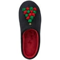 thumbnail image 3 of Charter Club Tree Pom-Poms Clog Slippers with Memory Foam (Black, X-Large), 3 of 3