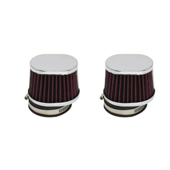 2 Pcs 55mm Motorcycle Air Filter Air Pods for Honda BMW Yamaha Kawasaki Suzuki