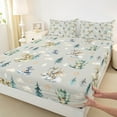 thumbnail image 4 of Feelyou Magic Dragon Teens Twin Sheet Sets, Kawaii Dino Animal Grey Twin Fitted Sheet, Cartoon Cloud Stars Flat Sheet, Ultra Soft Bedroom Decor, 3pcs, 4 of 8