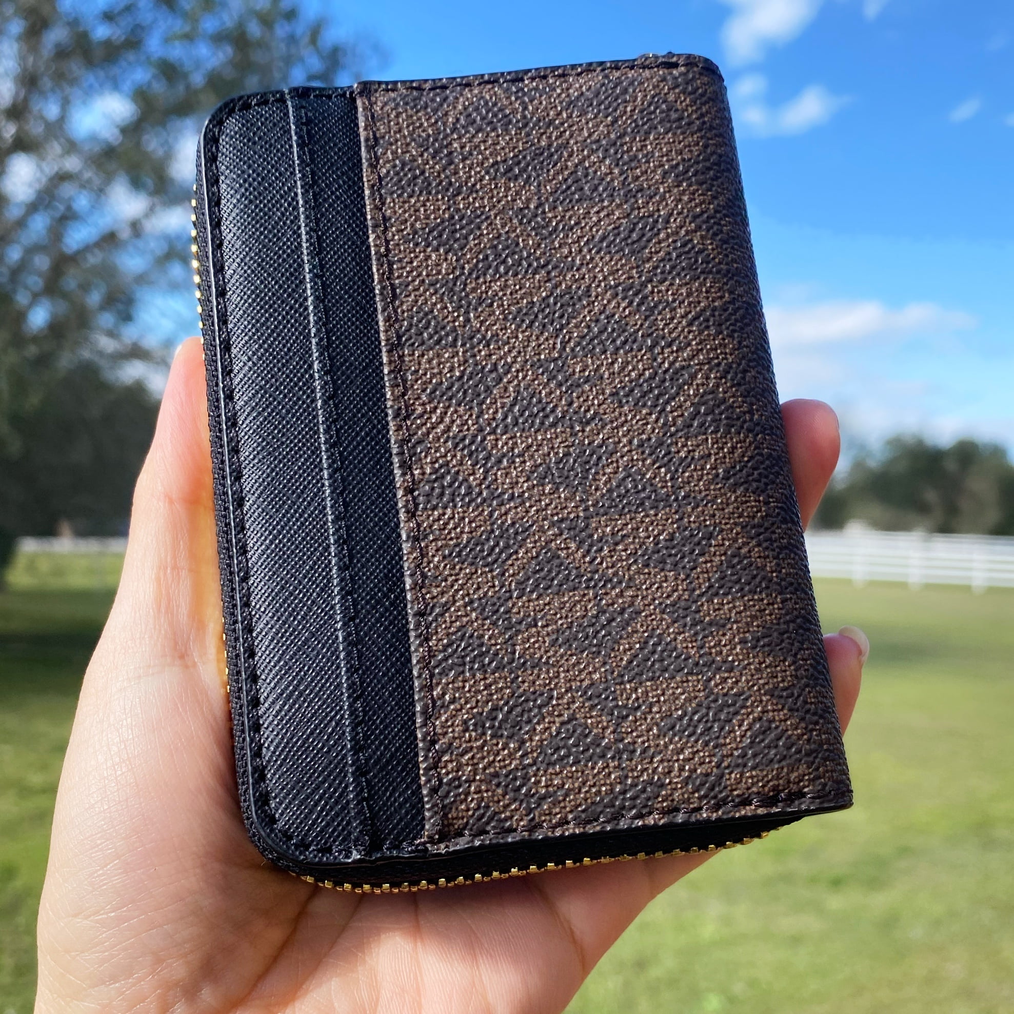 小物 mk Michael Kors Jet Set MK LOGO Travel Passport holder card