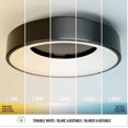 thumbnail image 2 of Artika Aiden 13 in. 1-Light Modern Black Integrated LED 5 CCT Flush Mount Ceiling Light Fixture for Kitchen or Bedroom, 2 of 5