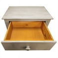 thumbnail image 5 of Home Square 24" Wood 1 Drawer End Table with Cross Sides in White - Set of 2, 5 of 8