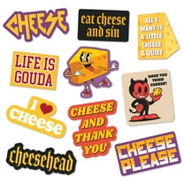 Cheese Stickers Extra Large Stickers for Adults Funny Adhesives with Memes